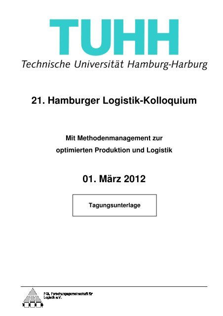 21. Hamburger Logistik-Kolloquium 01. März 2012 - FGLnet