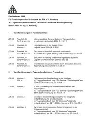 Publikationen 2004 FIL Forschungsinstitut für Logistik der ... - FGLnet