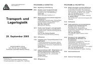 Transport- und Lagerlogistik - FGLnet