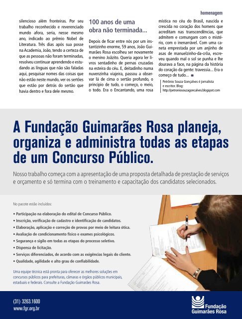 3ª Edição da FGR em Revista - Fundação Guimarães Rosa