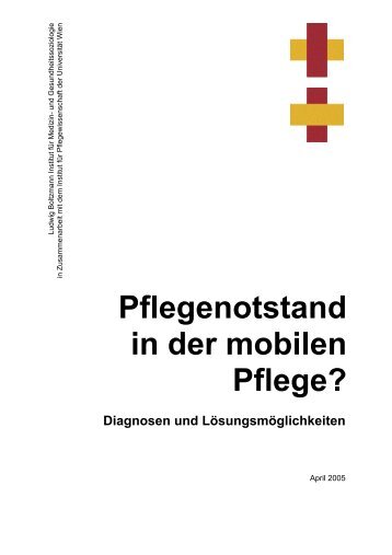 RAPPOLD, E.:Pflegenotstand in der mobilen Pflege? - lbimgs