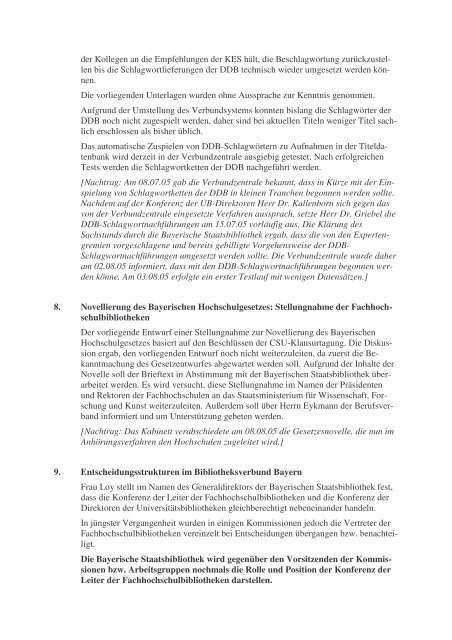 Protokoll - Die Bayerischen FachhochschulBibliotheken