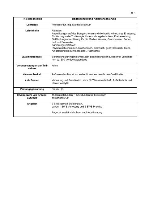 Prüfungsordnung für den Masterstudiengang Integrales Bauen an ...