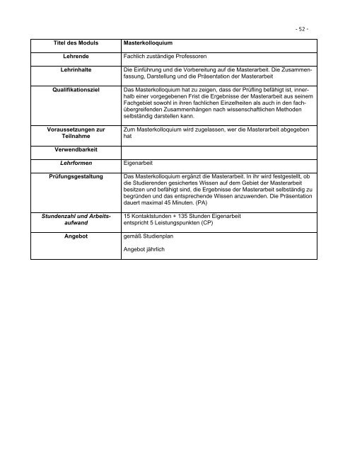 Prüfungsordnung für den Masterstudiengang Integrales Bauen an ...