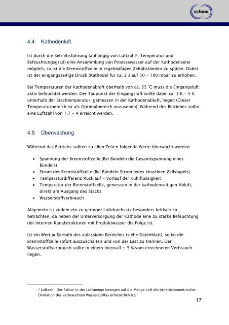 Handbuch Brennstoffzelle (Stack FC-42