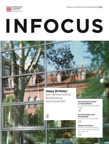 infocus 1/2013 - Fachhochschule Brandenburg