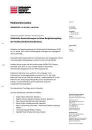 FHB Briefbogen 2012 - Fachhochschule Brandenburg