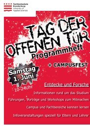 Programmheft - Fachhochschule Brandenburg