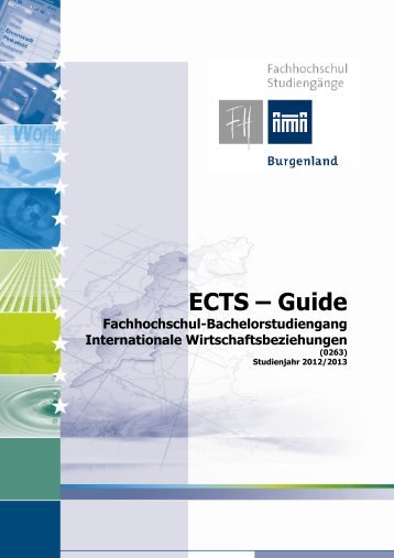 ECTS-Guide Bachlor Internationale ... - FH Burgenland