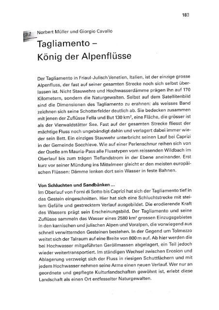 Tagliamento – König der Alpenflüsse.