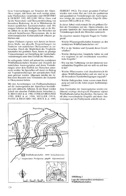 Wandel von Flora und Vegetation nordalpiner Wildflußlandschaften ...