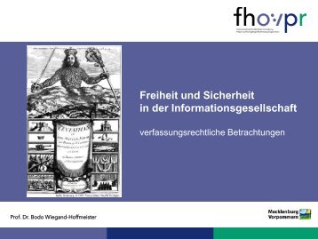 Präsentation zum Vortrag (255.92 kB) - Fh-guestrow.de