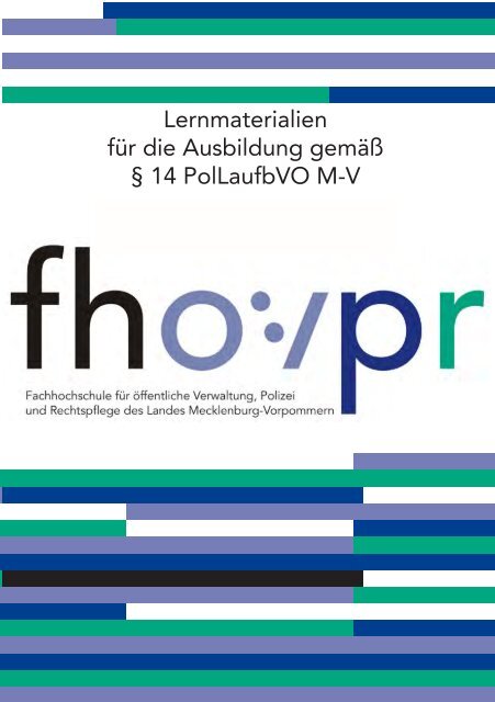 Lernmaterialien § 14 PolLaufbVO M-V - Fh-guestrow.de