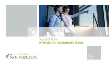 InformatIon technology, m.eng. - SRH Hochschule Heidelberg