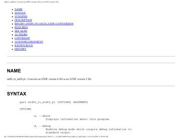 (STDF) TO ASCII (ATDF) - Michael Hackerott