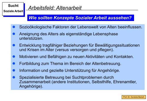 Sucht und Soziale Arbeit