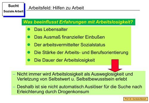 Sucht und Soziale Arbeit