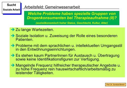 Sucht und Soziale Arbeit