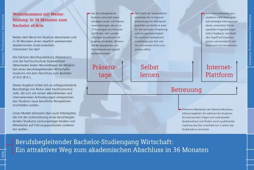 Berufsbegleitendes Studium mit Siemens - Fachhochschule ...