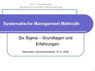 Grundlagen von Six Sigma