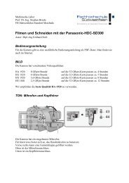 Filmen und Schneiden mit der Panasonic-HDC-SD300