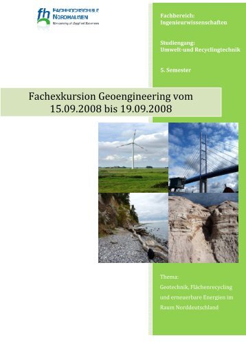 Fachexkursion G 15.09.2008 b kursion Geoengineering vom ...