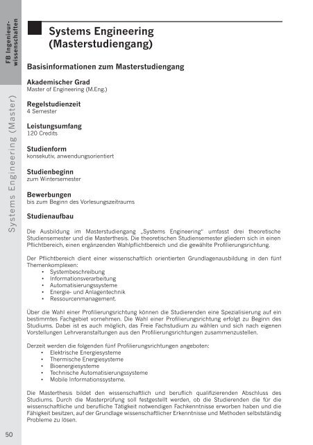 Studienführer Wintersemester 2008/09 - Fachhochschule Nordhausen