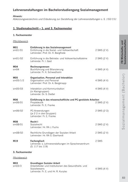 Studienführer Wintersemester 2008/09 - Fachhochschule Nordhausen