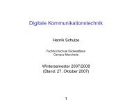 Digitale Kommunikationstechnik - Fachhochschule Südwestfalen