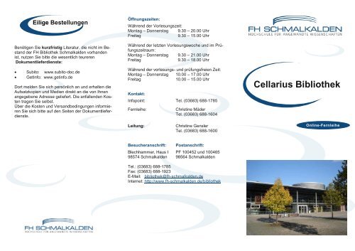 Flyer Online-Fernleihe