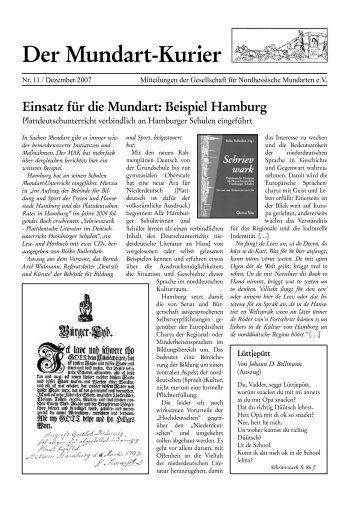 Der Mundart-Kurier - Gesellschaft für Nordhessische Mundarten