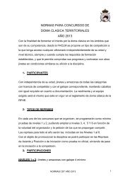 Normas y subvenciones para concursos de Doma ... - Fhclm.es