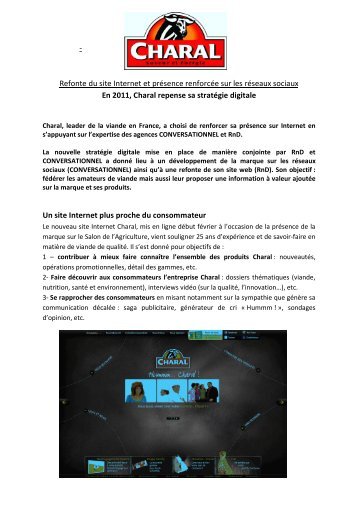 Communiqué de presse - fhcom