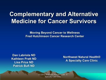 alternative medicine for cancer