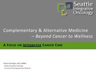 Complementary & Alternative Medicine - Fred Hutchinson Cancer ...