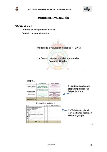 Reglamento de Titulaciones - Federación Hípica de Madrid