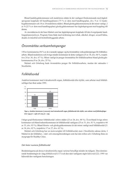 Kommunernas organisation för folkhälsofrågor år 2003 - Statens ...