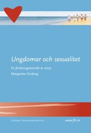 Ungdomar och sexualitet - Statens folkhälsoinstitut