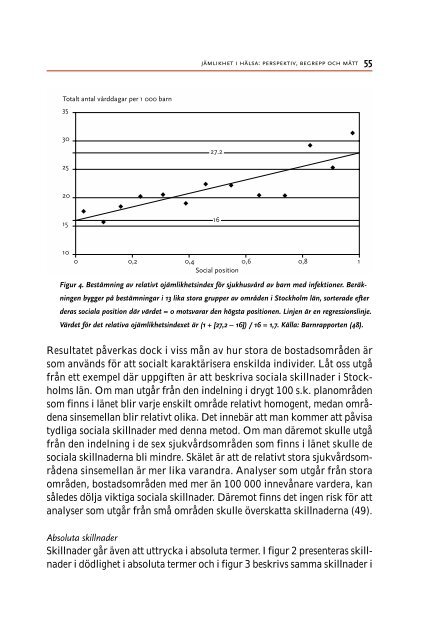 jämlikhet i hälsa: perspektiv, begrepp och mått - Statens ...