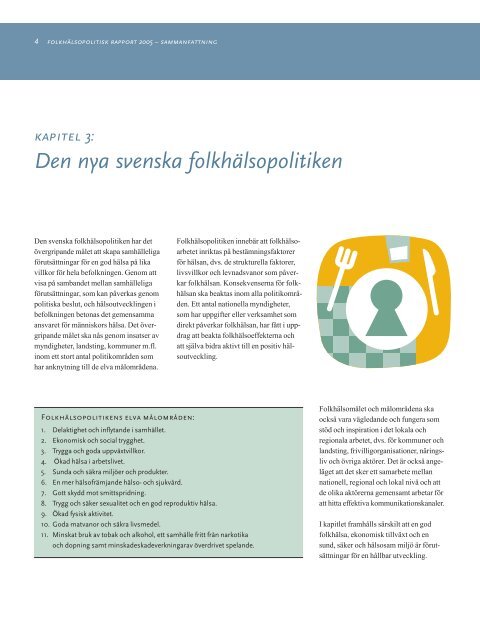 Folkhälsopolitisk rapport 2005 - Statens folkhälsoinstitut