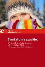 Samtal om sexualitet - Statens folkhälsoinstitut