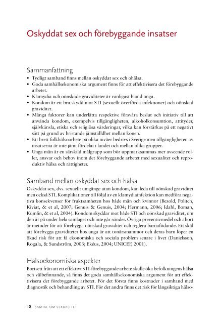 Samtal om sexualitet - Statens folkhälsoinstitut