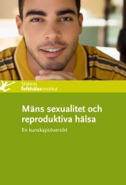 Mäns sexualitet och reproduktiva hälsa - Statens folkhälsoinstitut