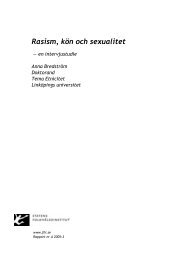 Rasism, kön och sexualitet - Statens folkhälsoinstitut