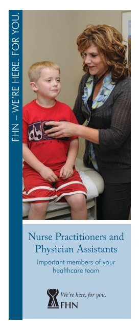 Download FHN Nurse Practitioners and Physician Assistants brochure