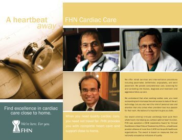 Download FHN Cardiac Care brochure