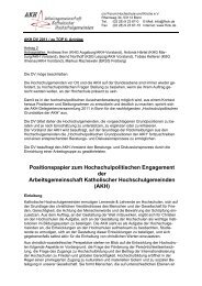 Positionspapier zum Hochschulpolitischen Engagement der ...