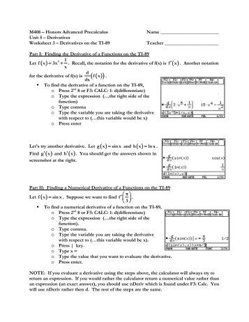 Worksheets Derivatives Worksheet math 171 derivative worksheet differentiate these for fun or derivatives 3