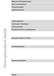 Allgemeine Planungsgrundlagen Geberit