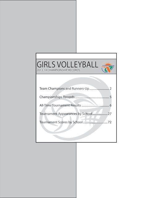 GIRLS VOLLEYBALL - Florida High School Athletic Association